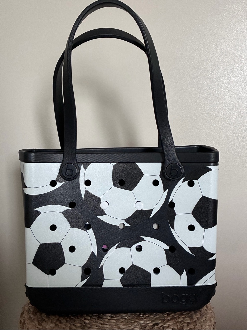 NWT! Bogg Baby Bag “Let’s Kick It” Soccer Pattern - Medium Size - Picture 2 of 10